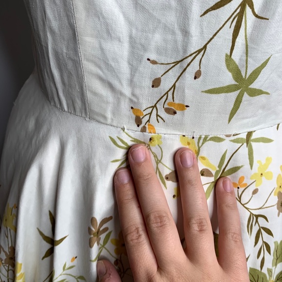 RARE 50s vintage marigold dress - Picture 3 of 11